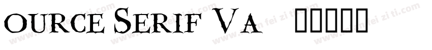 ource Serif Va字体转换